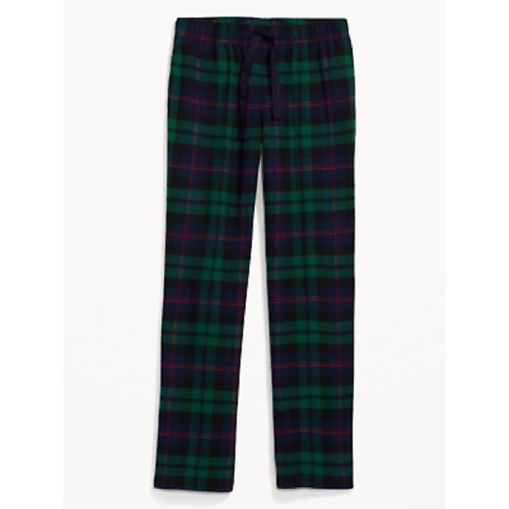 Mens Old Navy Plaid Green and Blue Men's Flannel Pajama Pants